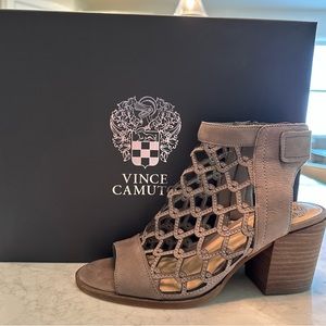 Vince Camino Cage Sandal/7M/ Hippo Grey/ New/Never worn